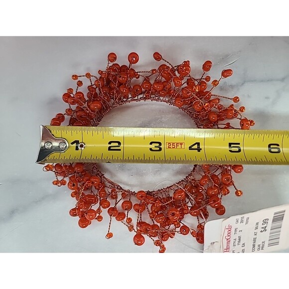 E18HTEEN KARAT Beaded Candle Ring Wreath Set - Picture 10 of 10